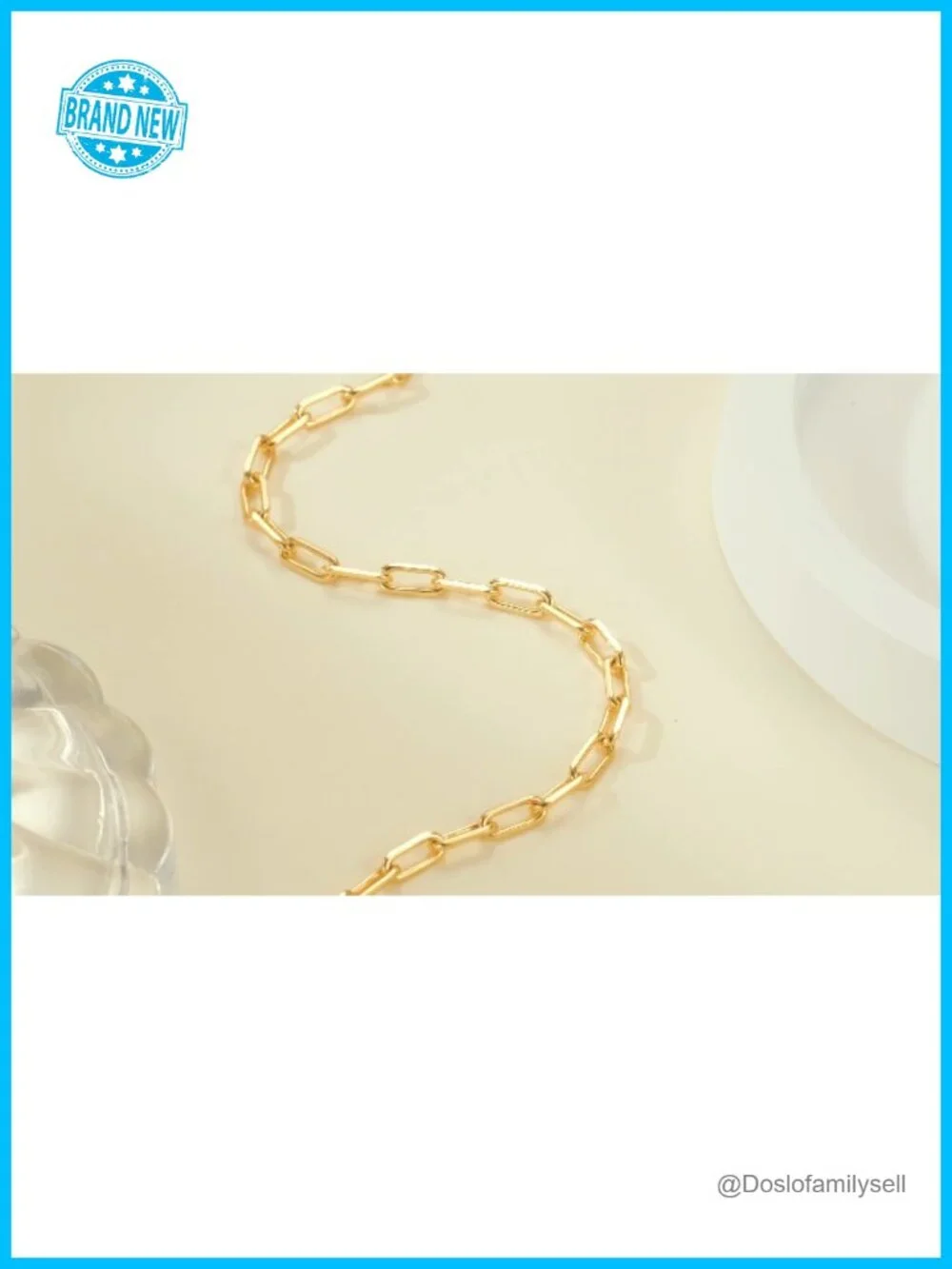 14K Gold Plated Paperclip Chain Bracelet Stackable Dainty Jewelry 6.5-9in